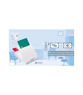 Pack Lecteurs OLAQIN- BI FENTE PC/SC Sans Contact + QR Code